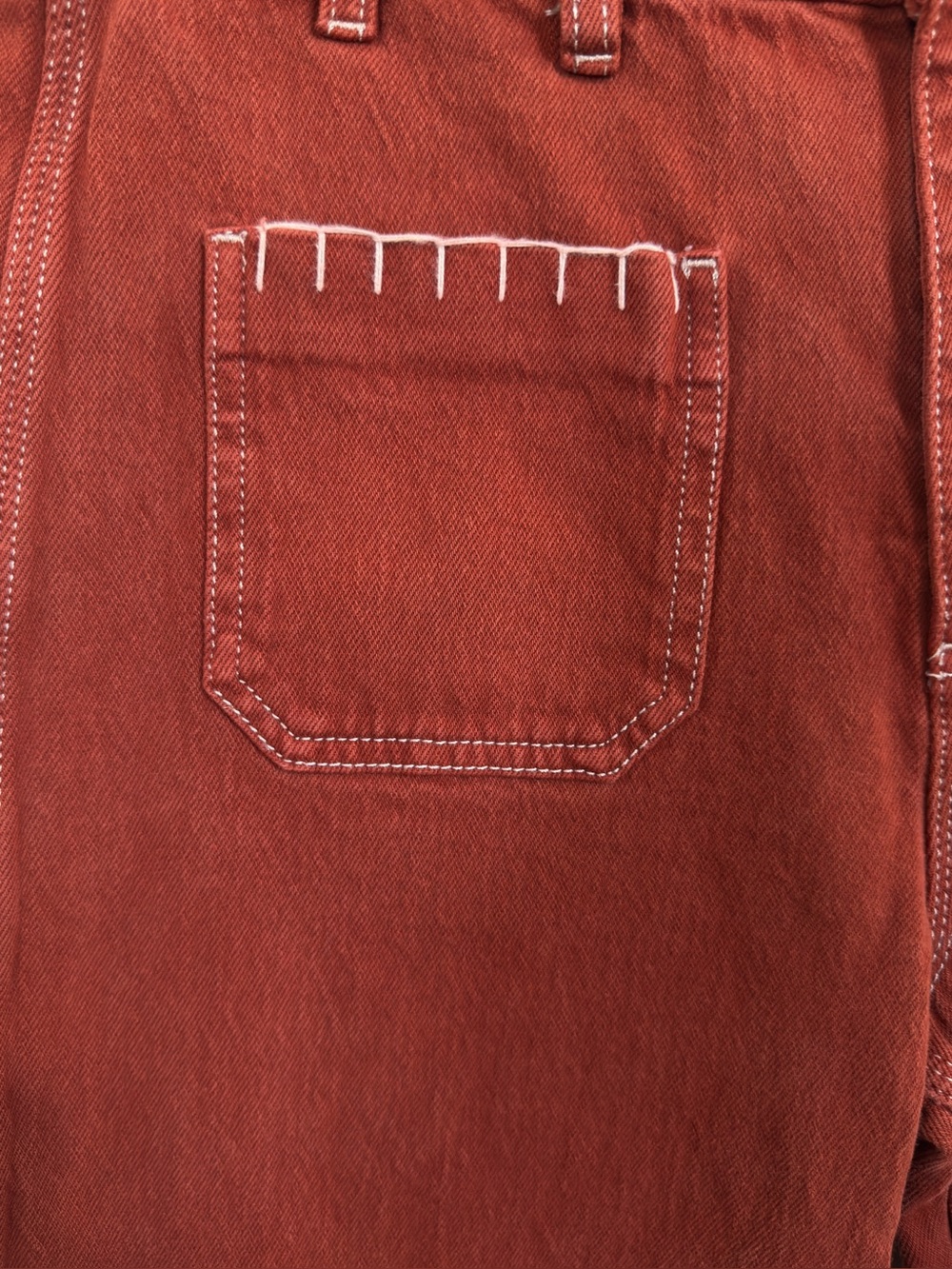 Seventy + Mochi Rust Red Wide-Leg Denim Jeans – Women’s Size 29 - Picture 3 of 15